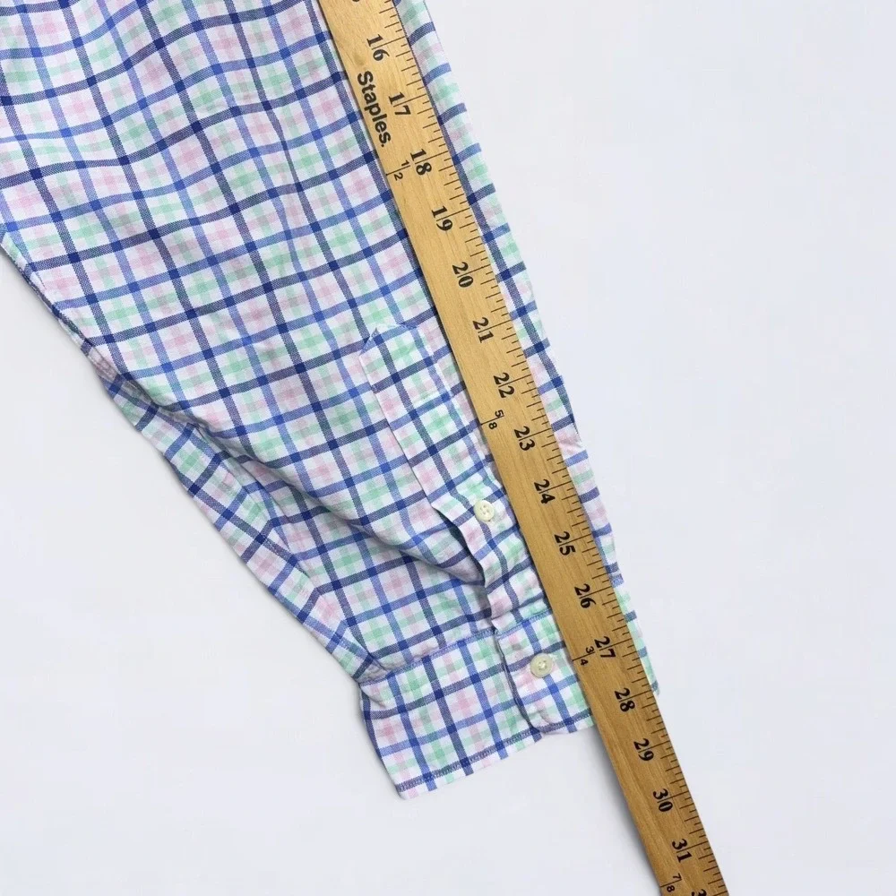 Polo Ralph Lauren OCBD Shirt Mens 4XLT Tall Multicolor Plaid Flesh Pony NWT